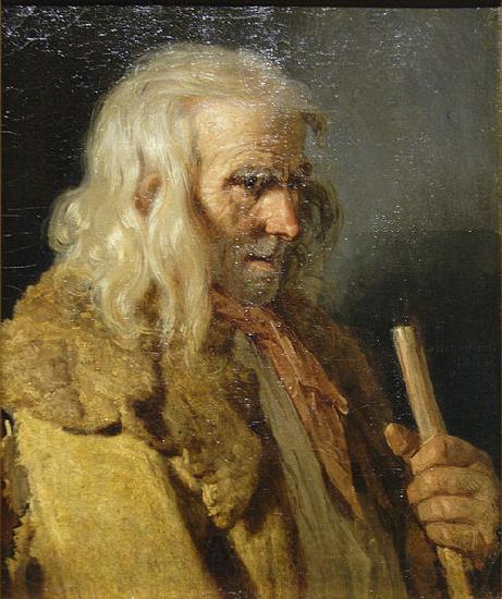 Jean-Jacques Monanteuil Portrait of a Breton Peasant France oil painting art